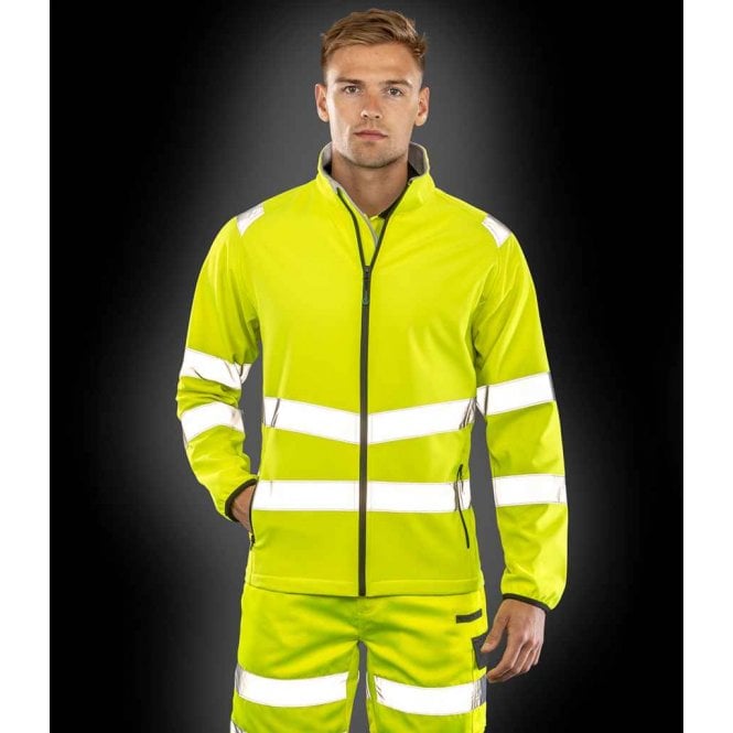 Result Recycled Result Genuine Recycled Printable Safety Soft Shell Jacket