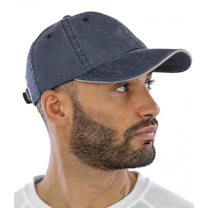 Result Headwear Result Washed Fine Line Cotton Cap