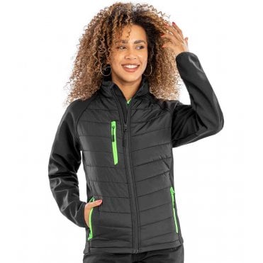 Result Genuine Recycled Black Compass Padded Jacket