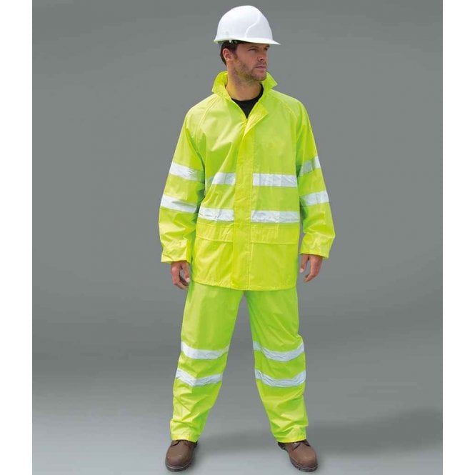 Result Safe-Guard  Hi-Viz Waterproof Suit