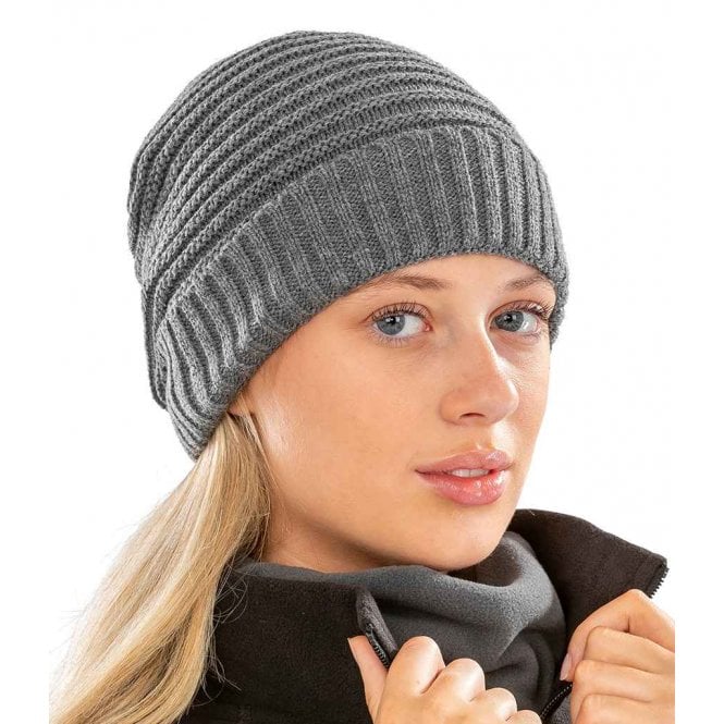 Result Winter Essentials Result Braided Fleece Lined Hat