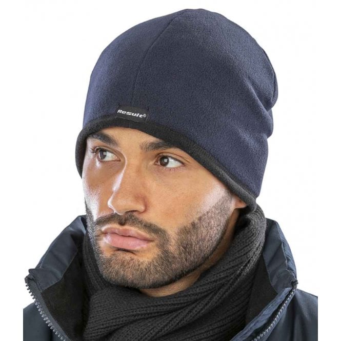 Result Winter Essentials Result Reversible Micro Fleece Bob Hat