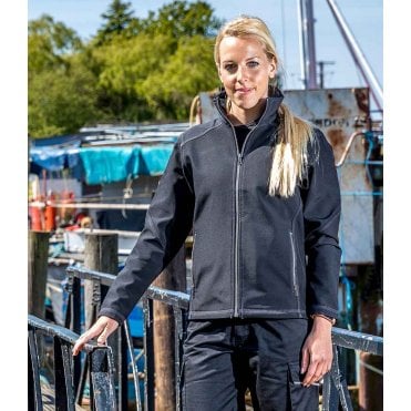 Result Work-Guard Ladies Treble Stitch Soft Shell Jacket