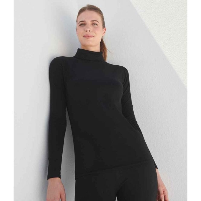 SF Clothing SF Ladies Feel Good Stretch Roll Neck Top