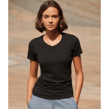 SF Ladies Feel Good Stretch V Neck T-Shirt