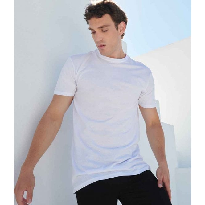 SF Clothing SF Men Longline Dipped Hem T-Shirt
