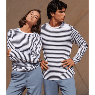 SF Unisex Long Sleeve Striped T-Shirt