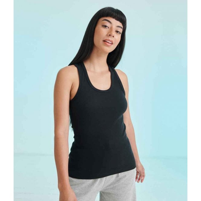 SF Clothing SF Ladies Stretch Rib Racer Back Vest