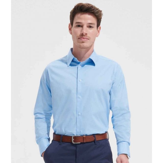 SOL'S  Brighton Long Sleeve Fitted Shirt