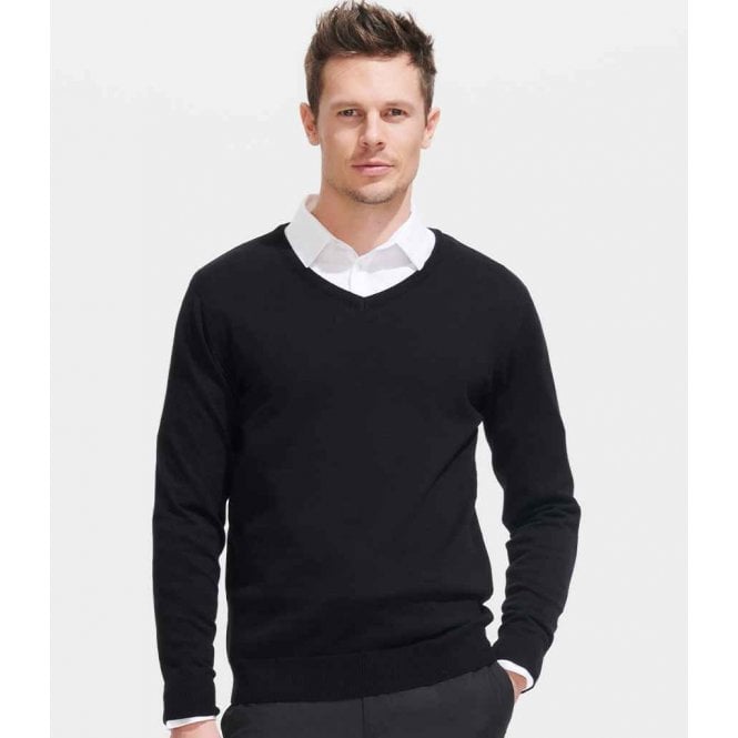 SOL'S  Galaxy Cotton Acrylic V Neck Sweater