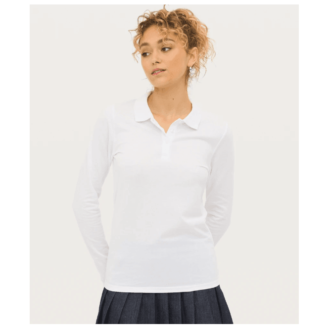SOL'S  Ladies Perfect Long Sleeve Piqué Polo Shirt