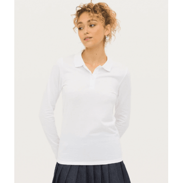 SOL'S Ladies Perfect Long Sleeve Piqué Polo Shirt