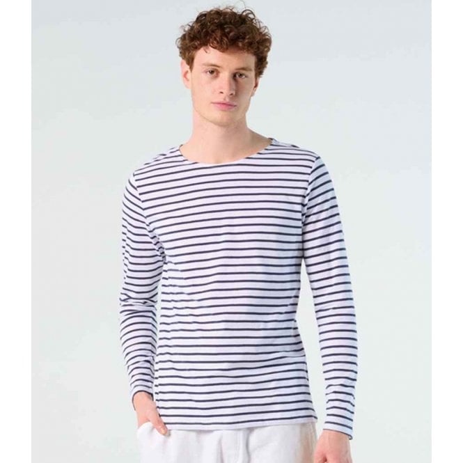 SOL'S  Marine Long Sleeve Striped T-Shirt