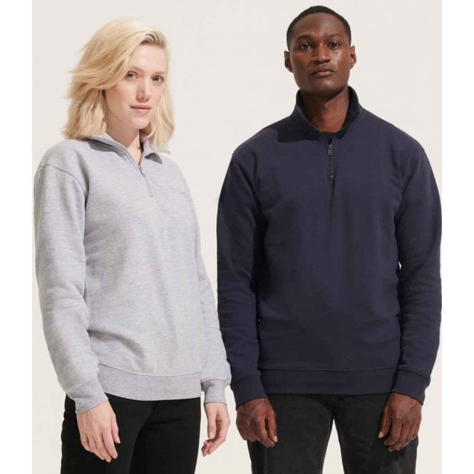 SOL'S  Unisex Conrad 1/4 Zip Sweatshirt