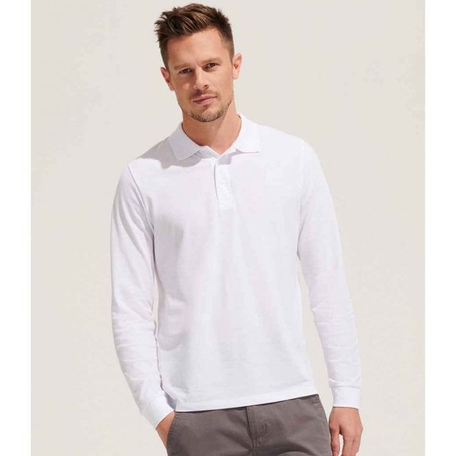 SOL'S  Unisex Prime Long Sleeve Piqué Polo Shirt