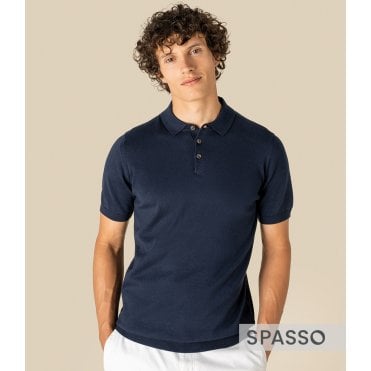 Spasso Knitted Polo Shirt