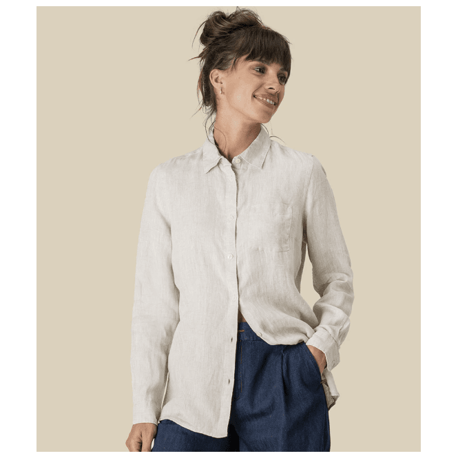 Spasso  Ladies Long Sleeve Linen Shirt