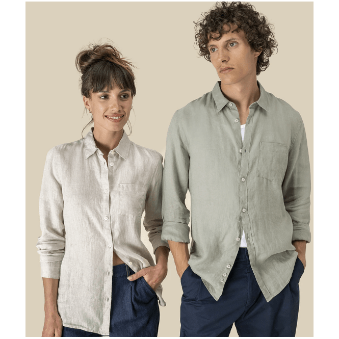 Spasso  Long Sleeve Linen Shirt