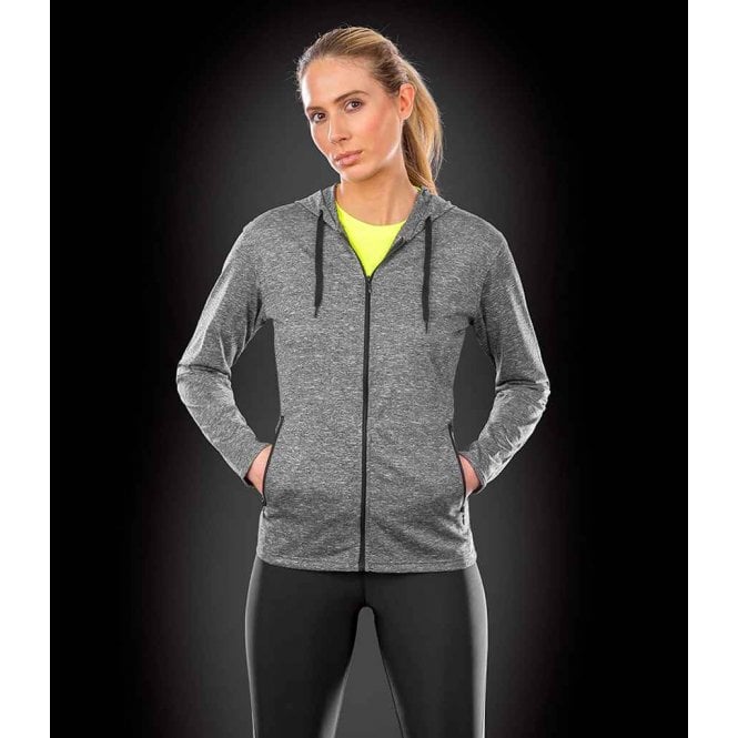 Spiro  Ladies Hooded T-Shirt Jacket