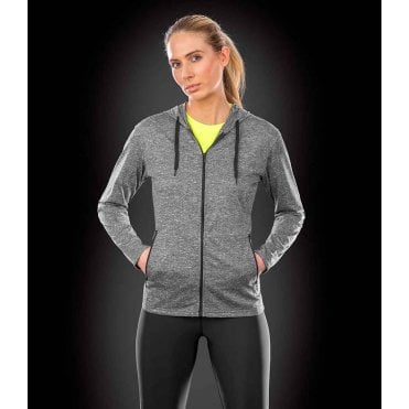 Spiro Ladies Hooded T-Shirt Jacket