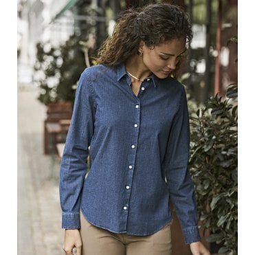 Tee Jays Ladies Denim Shirt