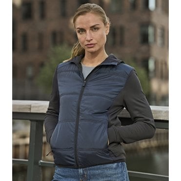 Tee Jays Ladies Hybrid-Stretch Hooded Jacket