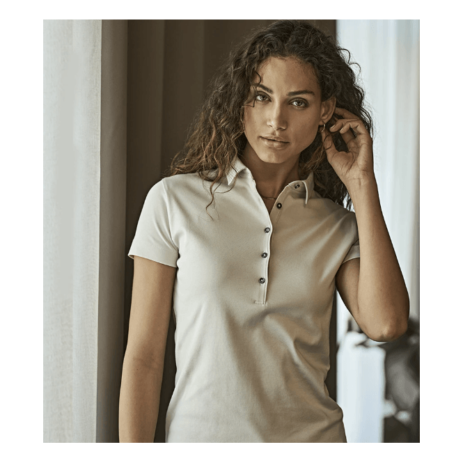 Tee Jays  Ladies Pima Cotton Interlock Polo Shirt