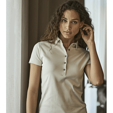 Tee Jays Ladies Pima Cotton Interlock Polo Shirt