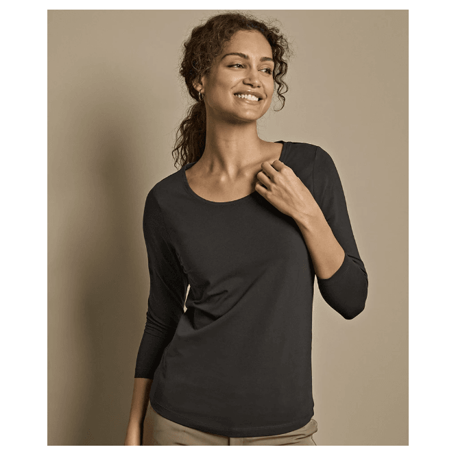 Tee Jays  Ladies Stretch 3/4 Sleeve T-Shirt