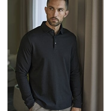Tee Jays Pima Cotton Long Sleeve Polo Shirt
