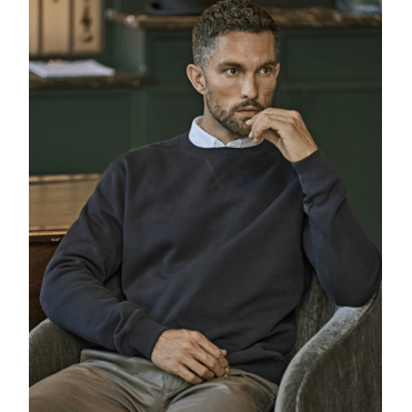 Tee Jays Ribbed Interlock Crew Neck Sweatshirt