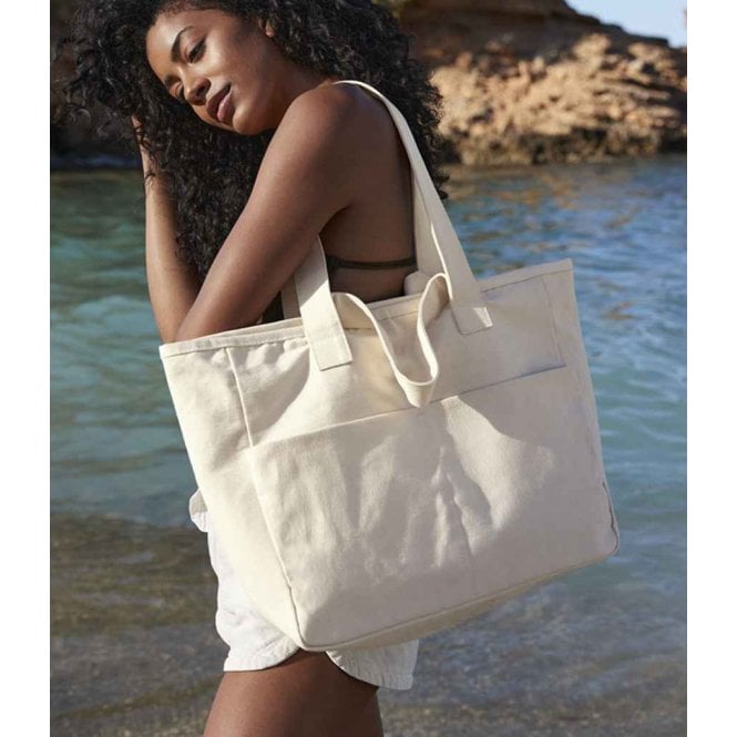 Westford Mill  Double Handle Cargo Pocket Tote Bag