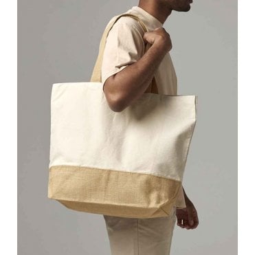 Westford Mill Jute Base Canvas Tote XL