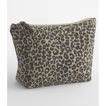 Westford Mill Leopard Print Canvas Accessory Bag