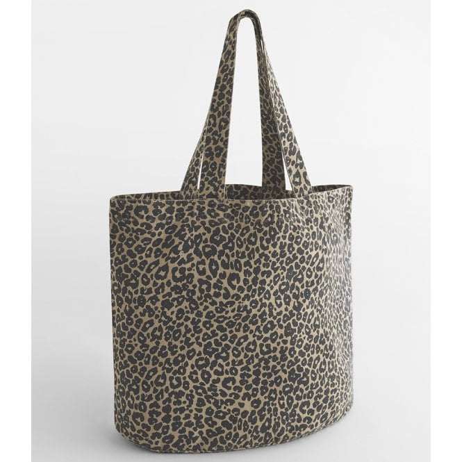 Westford Mill  Leopard Print Canvas Shopper