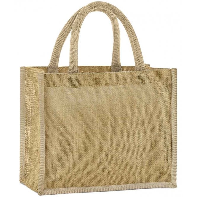 Westford Mill  Natural Starched Jute Midi Tote Bag