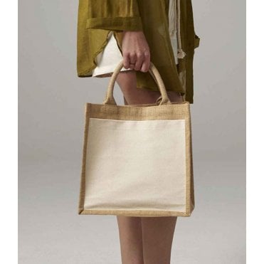 Westford Mill Pocket Jute Midi Tote