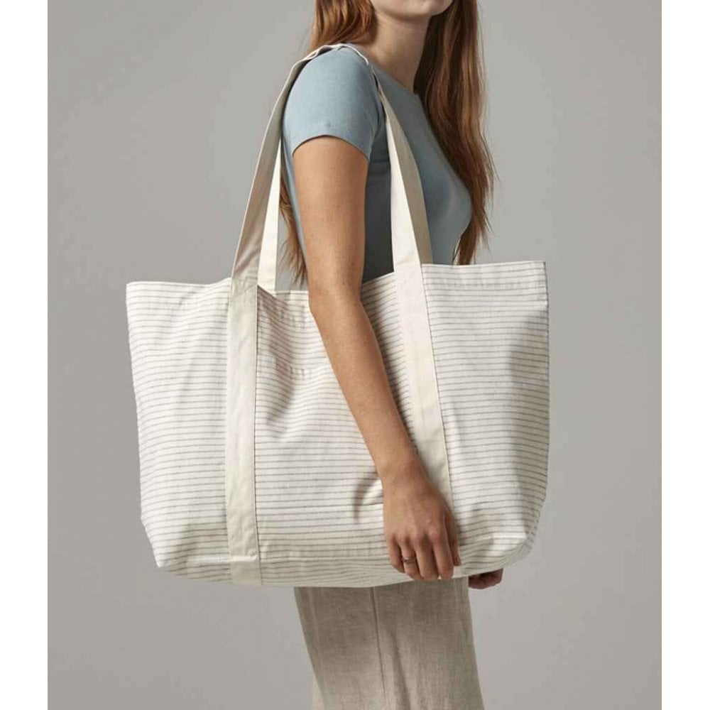Sac Shopping Westford Mill 100% Coton – Longues Poignées 38x42 Cm, 10 L – Rouge Classique