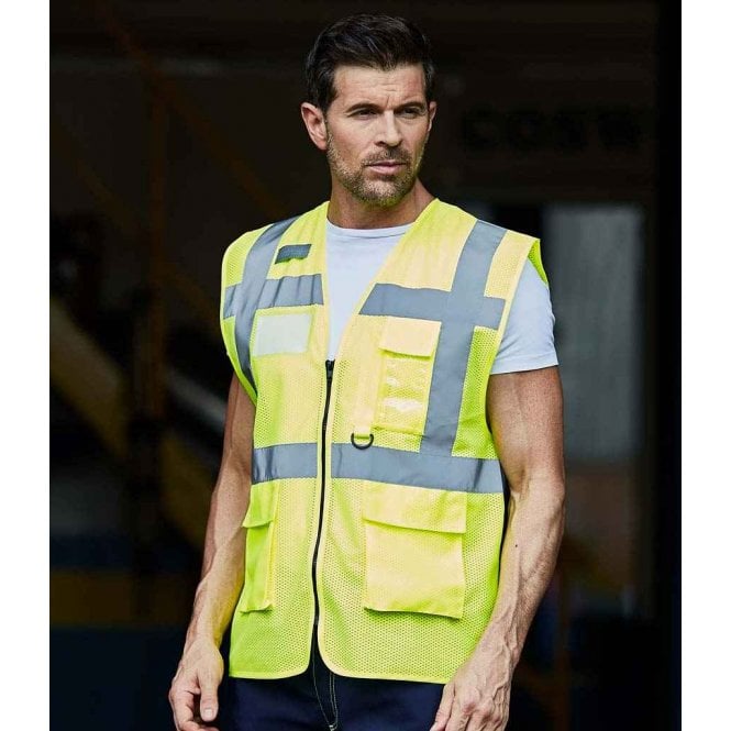 YOKO Hi-vis  Top Cool Open Mesh Executive Waistcoat