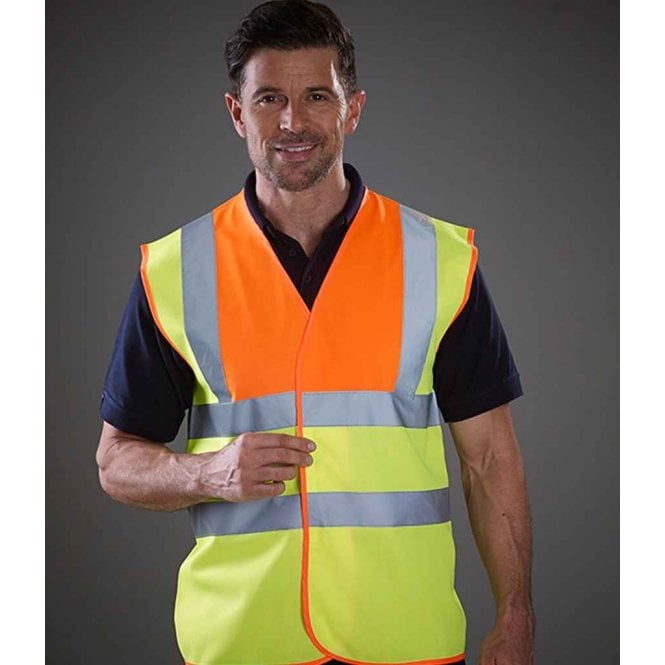 YOKO Hi-vis  Two Band & Braces Waistcoat