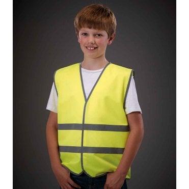 Yoko Kids Hi-Vis 2 Bands Waistcoat