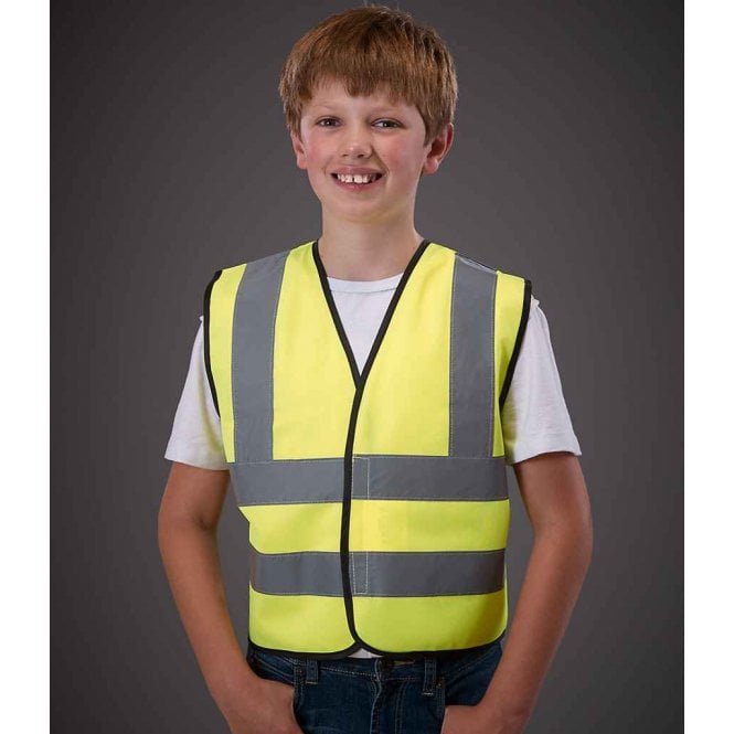 YOKO Hi-vis Yoko Kids Hi-Vis Two Band & Braces Waistcoat