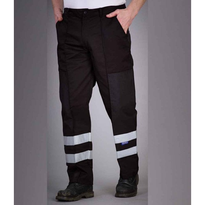 YOKO Hi-vis Yoko ReflectivePoly/Cotton Ballistic Trousers