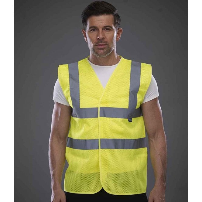 YOKO Hi-vis Yoko Top Cool Open Mesh Waistcoat